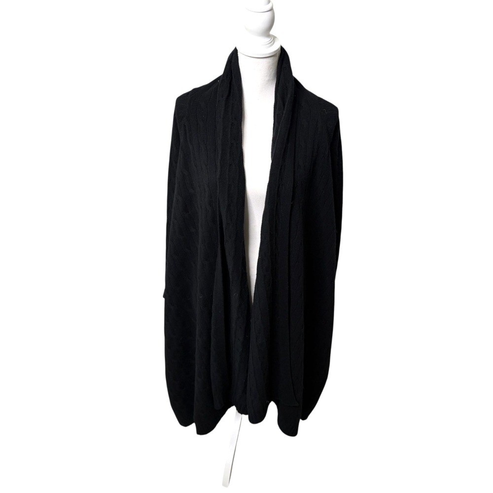 Ralph Lauren Women's Sweater Cardigan Black Sz XS/S Wool Cashmere Blend Classic